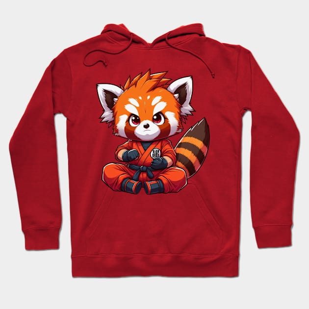 Red panda cosplay as Son Goku Hoodie by Cute&Brave